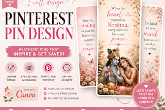 design aesthetic pinterest pins using canva