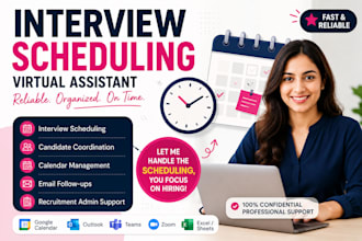 manage interview scheduling and calendar coordination