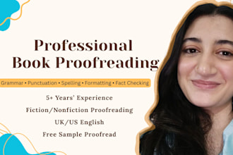proofread your fiction and nonfiction book