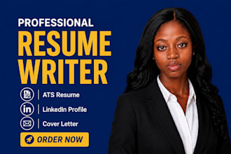 write a professional resume cv cover letter ats resume and linkedin profile