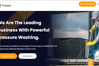 design wix pressure washing website driveway cleaning website soft wash website