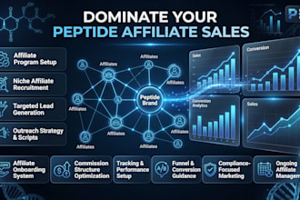 recruit and manage high quality affiliates for your peptide store