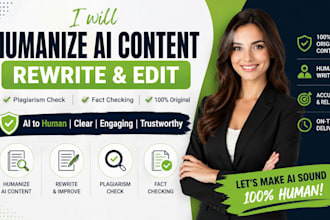 humanize ai content, rewrite and edit ai generated text ai to human