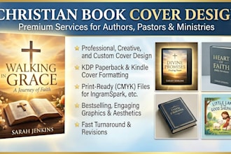 do christian book cover design KDP bookcover paperback kindle ebook cover design