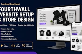 design fourthwall website setup fourth wall merchandise pod store redesign