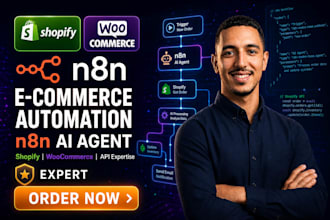 build n8n automation workflows, custom ai agents, api integration