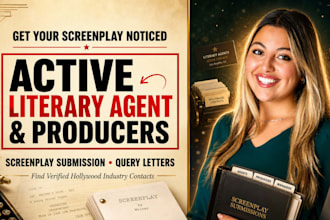 find active literary agents and producers for your screenplay