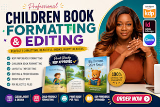 do children book formatting editing kdp paperback formatting kid book formatting