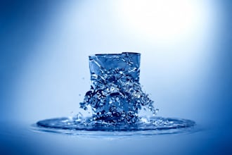 create realistic 3d water, liquid and fluid animation video