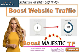increase tf trust flow 60 plus majestic