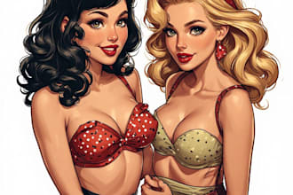 do a pin up girl and pin up girl