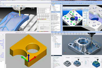 create cnc programming, cam toolpaths, and g code for machining parts