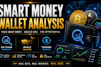 analyze smart money wallets and provide on chain crypto research