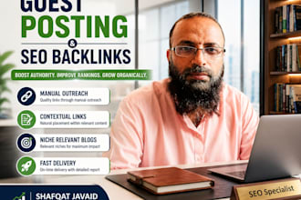 provide SEO guest posts, backlinks and keyword research