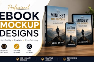 create professional 3d ebook mockups and book covers