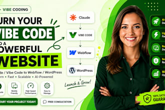 do claude design or vibe code to webflow, wordpress migration
