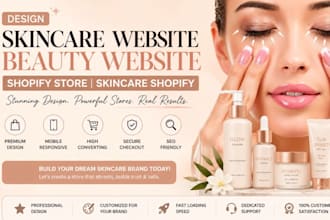 design skincare website beauty website shopify store skincare shopify skincare
