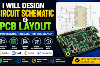design professional pcb layout and circuit schematic