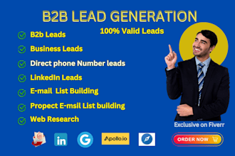 b2b valid email list and direct phone number leads
