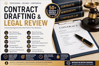prepare customized legal agreements for your business