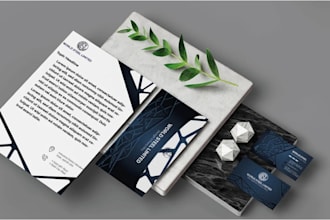 design professional business cards, letterheads, envelopes, and stationer