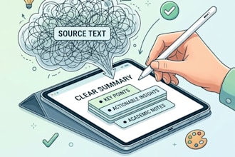 summarize your documents, articles, and study notes