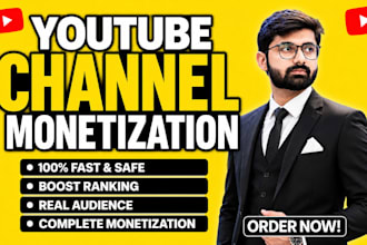 do your youtube video and channel promotion for monetization organically