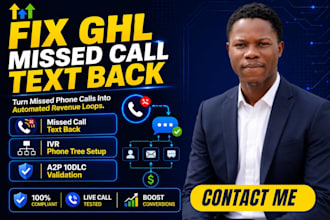 deploy gohighlevel missed call text back workflows and phone system