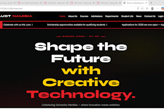 build a responsive website using HTML, CSS, javascript and PHP