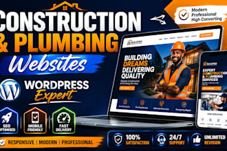 build a professional construction website for contractors and plumbers