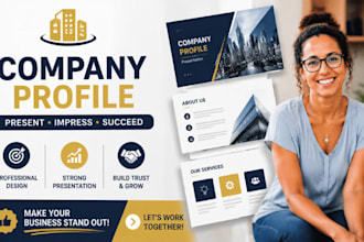 company profile, corporate presentation, business profile deck, executive slides