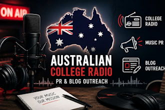 do australian college radio promotion, music PR and blog outreach