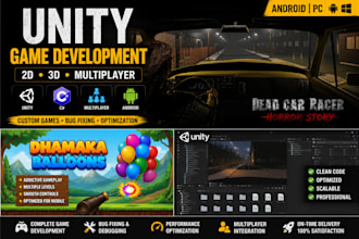 develop a unity mobile game for android