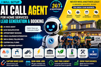 setup an ai call agent for home services lead generation and booking