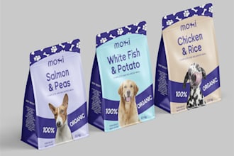 do food label design, pouch label, product label