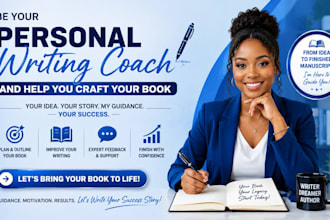 be your personal writing coach and help you craft your book