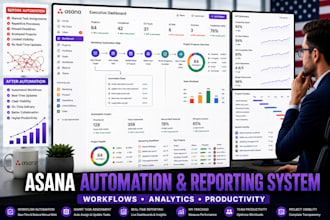 build asana workflow automation and reporting system