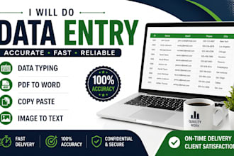 do data entry and typing