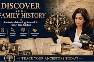 trace your family history with professional genealogy research