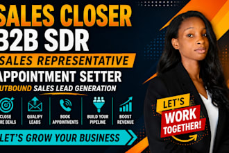 sales closer b2b sdr sales representative appointment setter outbound sales lead