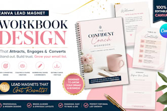 design canva lead magnet workbook PDF for coaches
