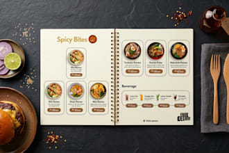 design modern restaurant menu, food menu, or price list