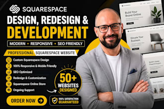 build modern squarespace website design redesign squarespace website development