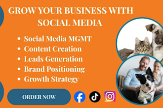 manage social media for pet grooming and dog grooming businesses