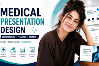 medical presentation design, healthcare powerpoint, pharma slides powerpoint