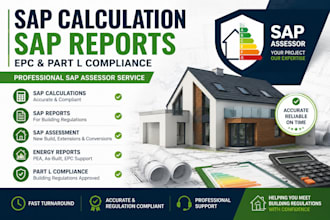 provide sap calculations, sap reports and energy assessments UK