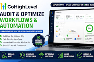 audit and optimize gohighlevel crm workflows and automation