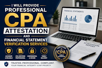 provide professional CPA attestation and financial statement verification servic