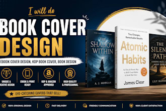 do book cover design, ebook cover design, KDP book cover, book design