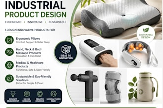 make industrial product design ergonomic pillow